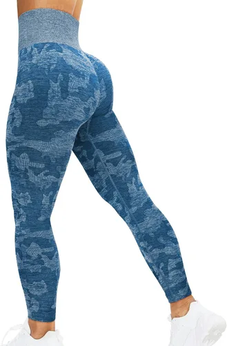 Vista 130 de HIGORUN - Leggings sin costuras para mujer, moldeadores, con diseño gráfico de sonrisas, de cintura alta, para el gimnasio, yoga o hacer ejercicio