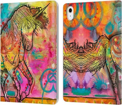 Vista 9 de Head Case Designs Officially Licensed Dean Russo Alien Pop Culture Leather Wallet Case Compatible with Apple iPad Air 11 2020/2022/2024/2025