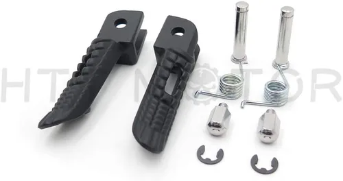 Vista 2 de MT390-025 - Reposapiés delantero negro compatible con Suzuki Gsx-R Gsxr 600 750 1000 2000-2011 Negro - fente
