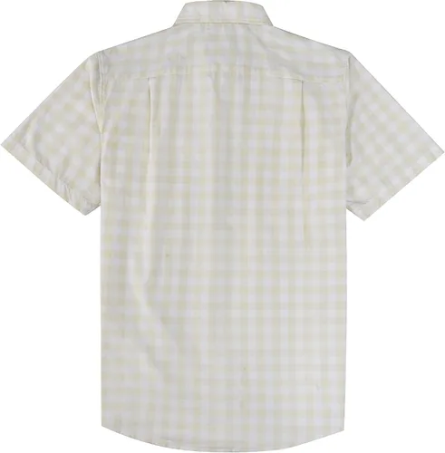 Vista 2 de Dubinik® Camisas de manga corta con botones para hombre, 100% algodón, a cuadros, camisas casuales con bolsillo
