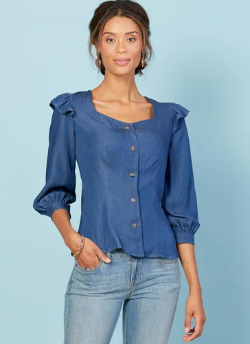 Vista 3 de McCall Pattern - Blusa con puños fruncidos para mujer, tallas 6-14, patrón de costura
