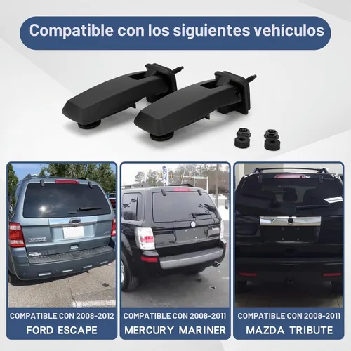 Vista 3 de Bisagra de ventana trasera, juego de portón elevador, bisagra de vidrio derecha e izquierda Compatible con Ford Escape Mercury Mariner Mazda