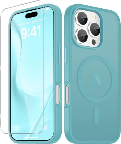 Vista 951 de Funda para Google Pixel 10 Pro XL, cubierta magnética mate, color negro Fit for MagSafe, Screen Protector included, Shockproof Military Grade