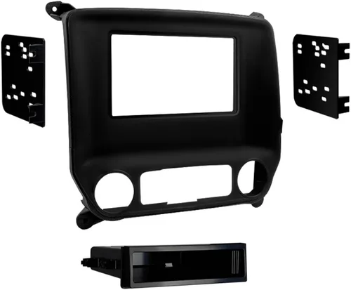 Vista 2 de Metra Electronics 99-3014G Kit de montaje personalizado ISO DIN con bolsillo o radio doble DIN Disposición incl.: Panel de ajuste de radio/soportes