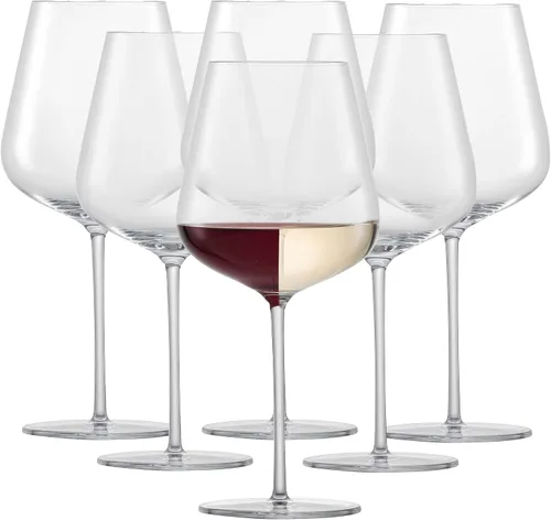 Vista 12 de Zwiesel Glas Vervino - Vaso de cristal fabricado en Alemania, 23 onzas, Chardonnay/Beaujolais (juego de 4), transparente Vidrio multiusos