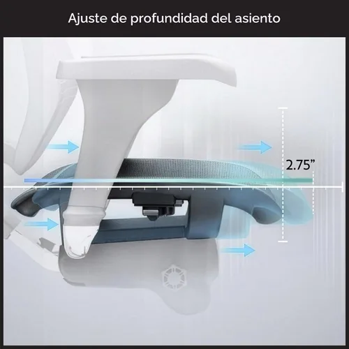 Vista 7 de WorkPro(R) Quantum 9000, Silla ergonómica, color negro, para la espalda media.