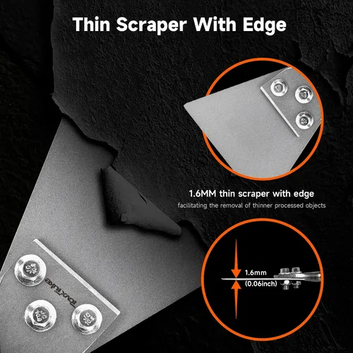 Vista 5 de TovxTuke SDS Plus - Cincel raspador de piso, broca de eliminación de azulejos de 5 x 11 pulgadas