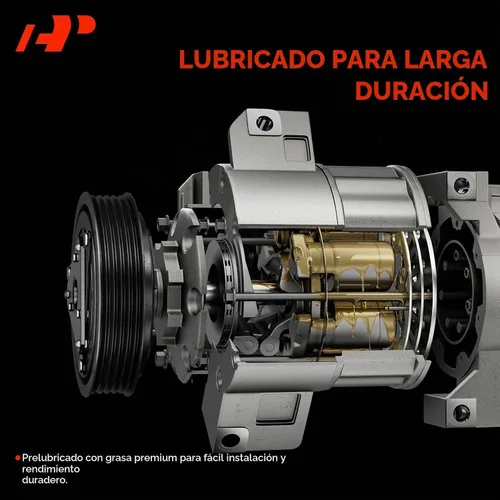 Vista 8 de Compresor de aire acondicionado A-Premium con embrague compatible con Ford