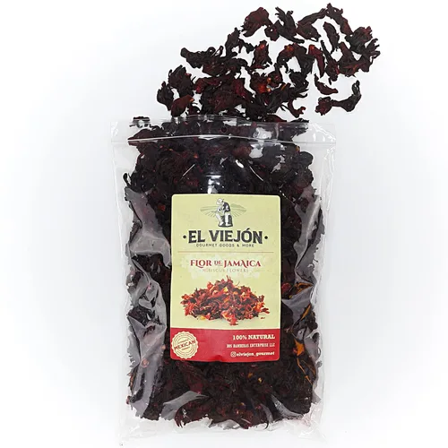 Vista 6 de El Viejón - Hibisco natural 1 libra Bolsa resellable