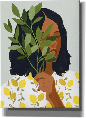 Vista 11 de Epic Graffiti 'Botany Portrait I' de Victoria Barnes, arte de pared en lienzo Giclée, 12 x 16 pulgadas