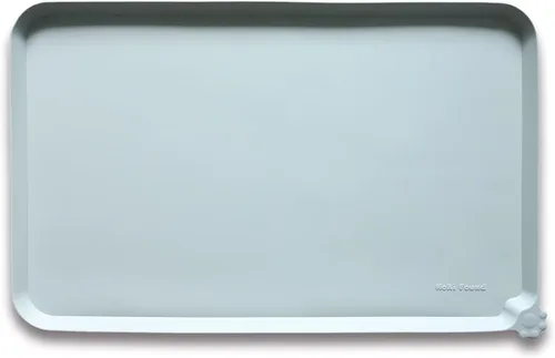 Vista 29 de Hoki Found - Bandeja de silicona para comederos de perros y gatos, tapetes impermeables para comida y agua, color caramelo