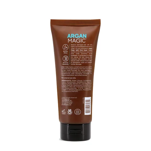 Vista 2 de Argan Magic Crema Split Endz – Se une instantáneamente a los extremos deshilachados y separados mientras evita futuras roturas Controla