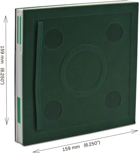 Vista 4 de LEGO - Cuaderno de bloqueo de papelería con bolígrafo de gel, color verde Cuadrado, 6 pulgadas x 6 pulgadas, forrado