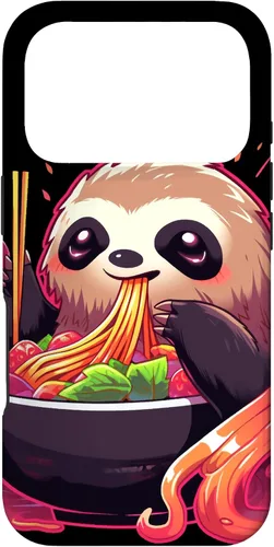 Vista 30 de Sloth Eating Ramen Japanese Noodles Soup Kawaii Case for iPhone 17