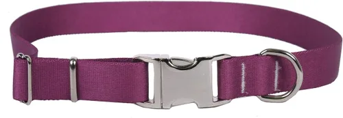 Vista 11 de Collar de plata de ley con diseño de perro amarillo, de 45,7 a 28.2 in. Púrpura sólido