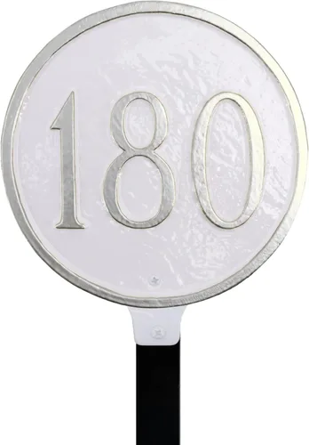 Vista 14 de Montague - Placa circular de metal con estaca para césped, 6.5 x 6.5 pulgadas, cobre antiguo/cobre