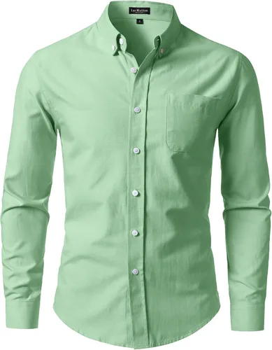 Vista 12 de LucMatton Camisa Oxford ligera de manga larga para hombre