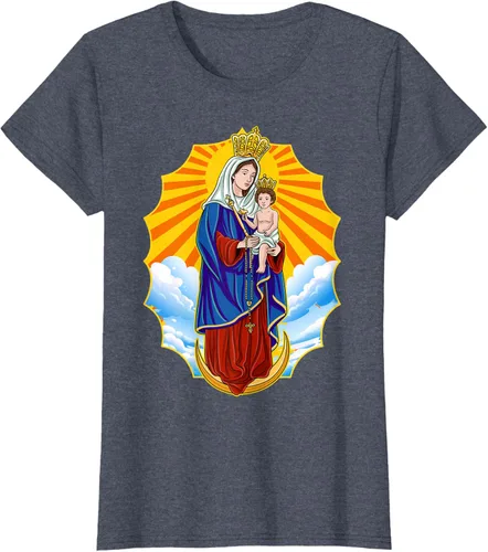 Vista 43 de Chinita Chiquinquira Venezuela Maracaibo Virgen Chiquinquira Chinita Zulia Camiseta negra