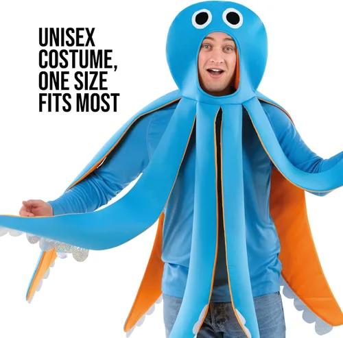 Vista 3 de Fun Shack Disfraz de pulpo para adultos, disfraz de Halloween de pulpo, disfraz de criatura marina para adultos, disfraz de pulpo para adultos, Pulpo