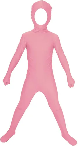 Vista 15 de Aniler Disfraz de Halloween de elastano para niños de 6 a 16 años, body de animal para cosplay, overol para niñas Negro