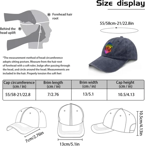 Vista 3 de Cap Pug Dog Dad Hats, Vintage Hats for Men