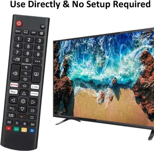 Vista 4 de Reemplazo de control remoto universal compatible con LG TV All UHD LED OLED QNED NanoCell 3D 4K 8K Smart TVs - No requiere configuración