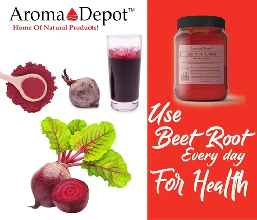 Vista 3 de Polvo de raíz de remolacha de 8 onzas por Aroma Depot Raw & GMO I Vegano y sin gluten I Potenciador de óxido nítrico I Impulso la resistencia