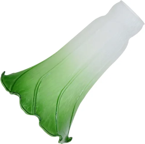 Vista 30 de Bieye LS103S - Pantalla de cristal soplado con flor de lirio (verde ámbar, diámetro interior de apertura 0.87 pulgadas x diámetro exterior 1 pulgada)