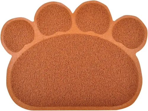 Vista 8 de DM Tapete grande en forma de pata, para caja de arena para gatos, 23.5 x 17.5 pulgadas