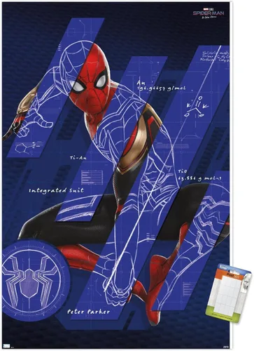 Vista 11 de Trends International Marvel Spider-Man: No Way Home - Póster de pared de bares, 14.725 x 22.375 pulgadas, versión enmarcada de madera de granero