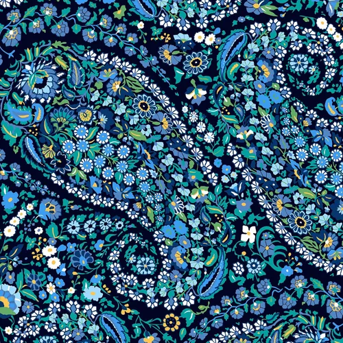Vista 4 de Vera Bradley - Cartera de algodón para mujer, con cierre giratorio (Turnlock) y protección contra interferencia de radiofrecuencia (RFID)