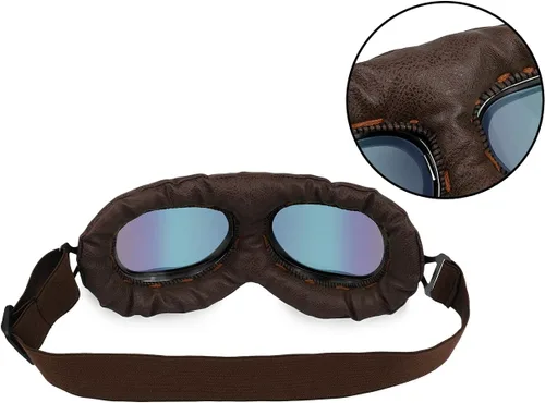 Vista 5 de Cosplay Goggles Steampunk Motorcycle Goggles Costume Retro Pilot