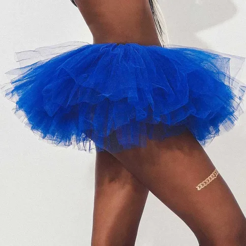 Vista 16 de REETAN Falda tutú de ballet de 6 capas de tul corto tutús para mujer