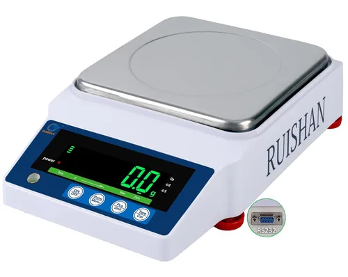 Vista 10 de Báscula Científica de Precisión de Laboratorio RUISHAN 1000g x 0.01g g/lb/oz/ct Escala de 0.01 Gramo, Báscula de Laboratorio, Báscula