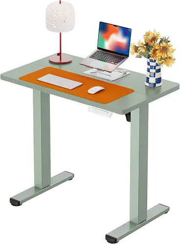 Vista 21 de ErGear - Escritorio eléctrico de pie de altura ajustable, escritorio para estar sentado o de pie de 31.5 x 18.9 pulgadas, escritorio de computadora