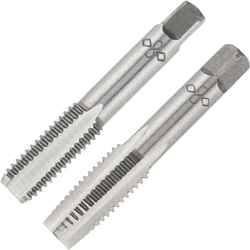 Vista 13 de M2 X 0.4 Mano métrica de grifo, mano derecha M2 X 0.016 in roscado mano grifo 1 par M2 X 0.4 Hand Tap 1Pair, Made of Alloy Tool Steel, Includes a