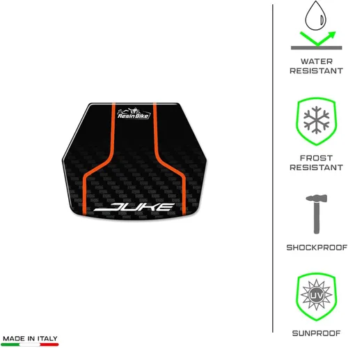 Vista 7 de Resin Bike Adhesivos 3D para motocicleta compatibles con KTM Duke 790 - Duke 890 GP-R 2021-2025. Protección clave contra impactos y arañazos.