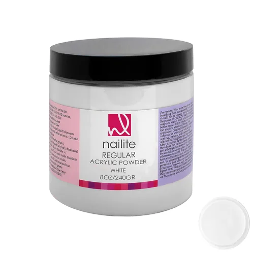 Vista 8 de Regular - Polvo acrílico profesional para extensión de uñas, sistema de ajuste lento, fórmula EMA y efecto no amarillento, transparente (8 onzas)