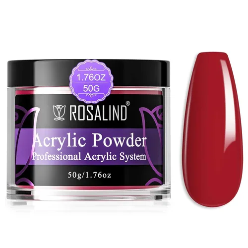 Vista 12 de Rosalind Polvo de uñas acrílico negro 50 g/1.76 oz – Polímero de cristal negro polvo de uñas para extensión acrílica, no necesita lámpara