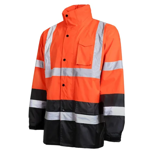 Vista 7 de Jorestech - chamarra ligera para la lluvia, impermeable, ANSI/ISEA 107-2015, clase 3, nivel 2, Amarillo, Extra grande