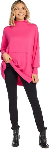 Vista 3 de Mud Pie Rivers - Suéter de gran tamaño con cuello alto falso para mujer
