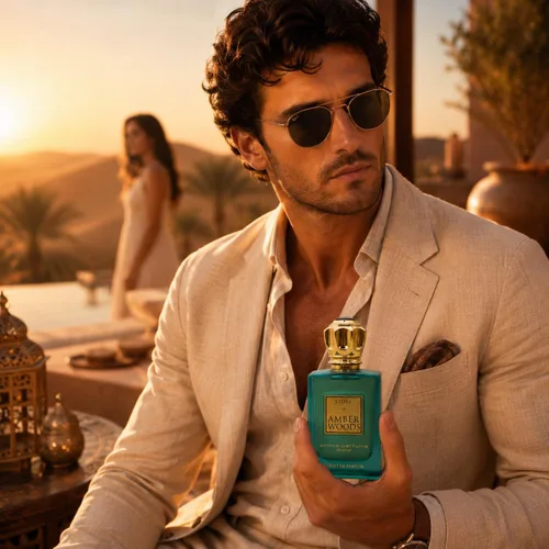 Vista 4 de Prince Parfums Dubai - The Story of Amber Woods - 3.4 onzas - Exquisito Extrait de Parfum para hombre - Aroma rico y lujoso de ámbar, cedro, vetiver