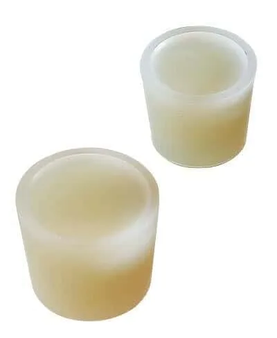 Vista 3 de Tapones de silicona sólida de alta pureza, tamaño europeo 6D; 10/Pk