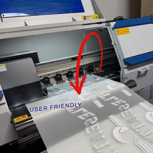 Vista 7 de MagicPrint4U Rollo de película de transferencia DTF de 24 pulgadas x 328 pies, hojas de PET transparentes para impresión directa a película,