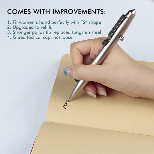 Vista 5 de SMOOTHERPRO Bolígrafo de acción de perno de aluminio, compatible