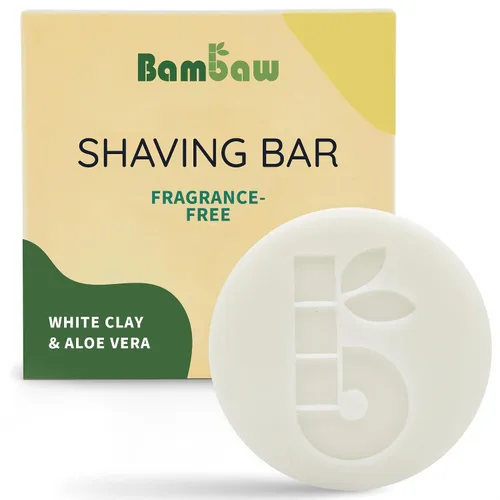 Vista 8 de Bambaw Jabón de afeitar para mujer 2.8 onzas Jabón de afeitar de aceite de albaricoque y vitamina E Barra de afeitar para todo