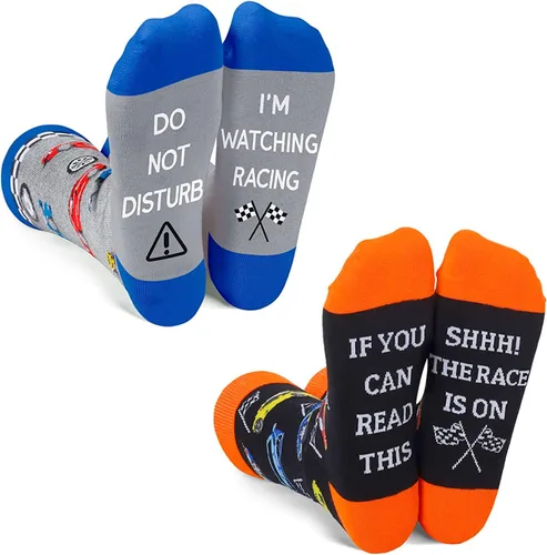 Vista 2 de Zmart Divertidos calcetines de golf para hombre, diseño de abogado de pesca, regalos de Navidad novedosos para jugadores de golfistas en paquete de 2