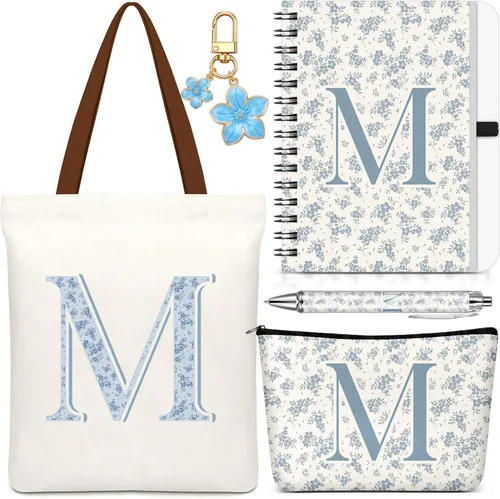 Vista 8 de Talltalk 5 piezas de bolsas de mano con iniciales, regalos para mujer Beige