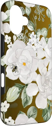 Vista 3 de Funda para iPhone 16 White Gardenia's Nectar Flowing Over
