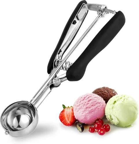 Vista 24 de Juego de Cuchara de Galletas 1 Cucharada, Tamaño #60 Cuchara de Masa de Galletas para Hornear, Cuchara de Helado de 15 ml/0.5 oz, Cuchara